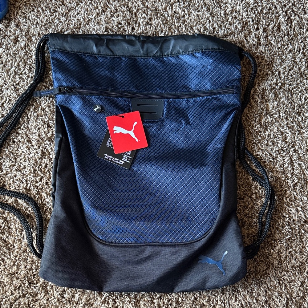 Puma Men's Navy and Black Backpack